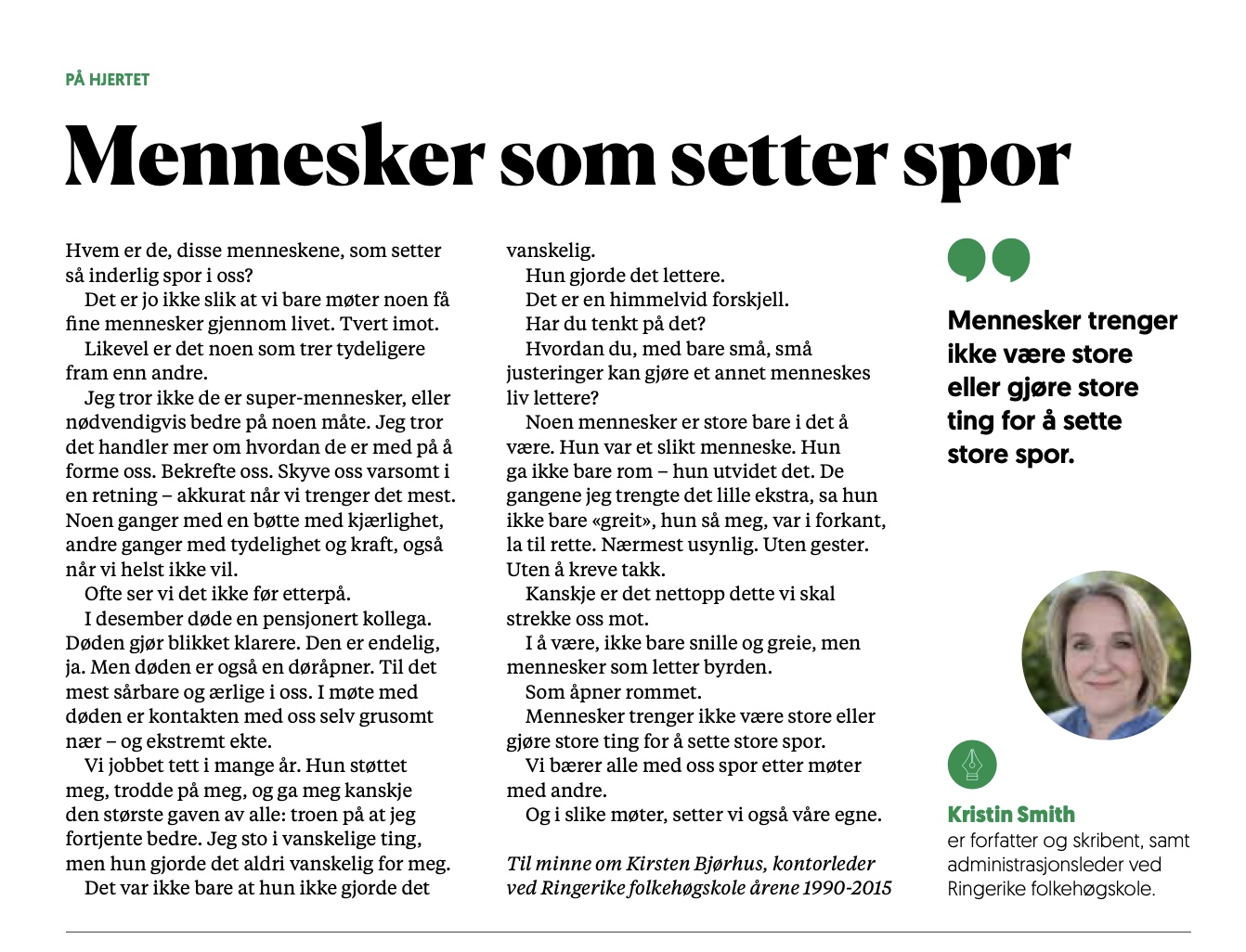 På hjertet, nr 1, 2026